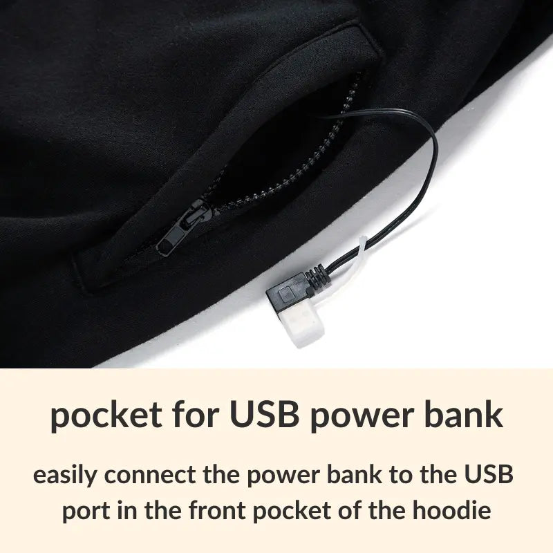 Heated Zip-Up Hoodie