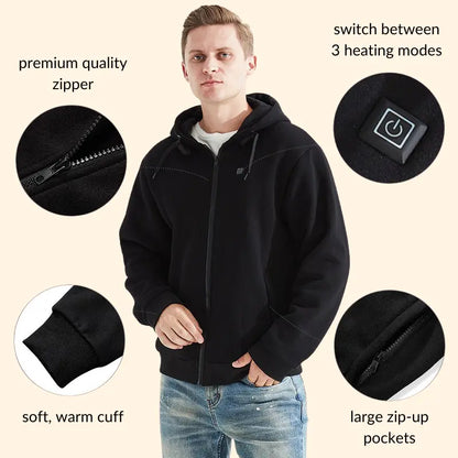 Heated Zip-Up Hoodie