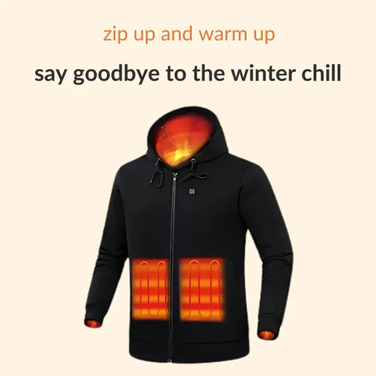 Heated Zip-Up Hoodie