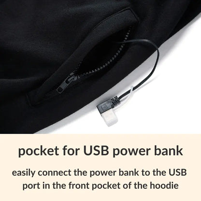 Heated Zip-Up Hoodie